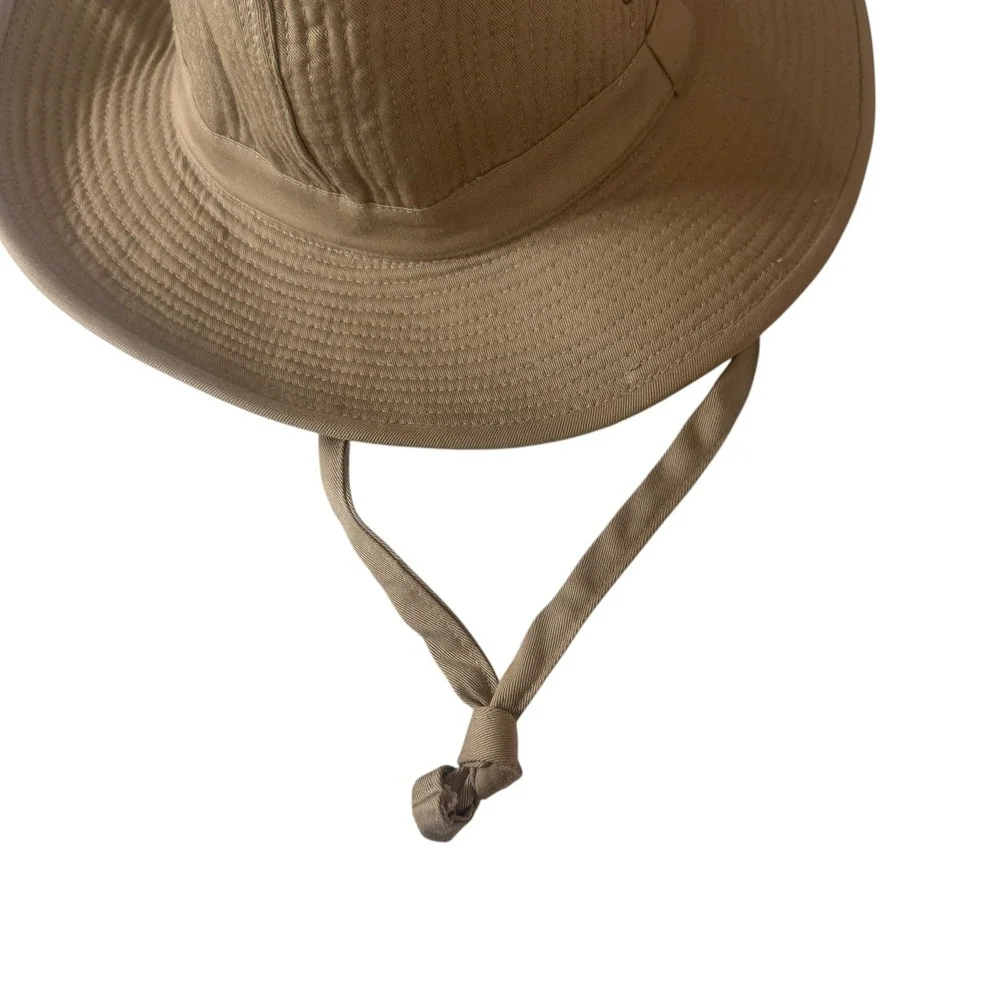 Banana Republic Safari Hat Mens Small Tan Vintage 80s Mill Valley Cotton